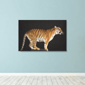 Tiger stehend leinwanddruck (Insitu (Holzboden))
