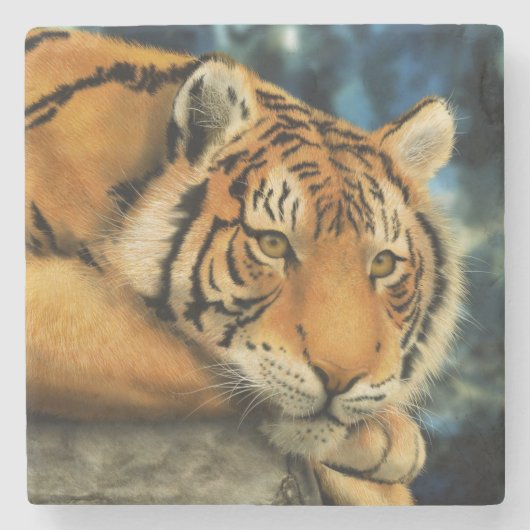 Tiger Steinuntersetzer (Vorderseite)