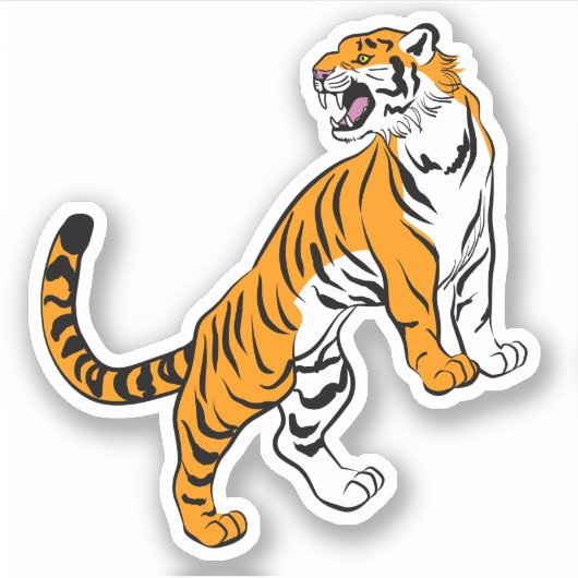 Tiger Sticker (Vorderseite)