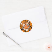 Tiger Sticker (Circle) - gehen Sie wilde Tiger! (Umschlag)
