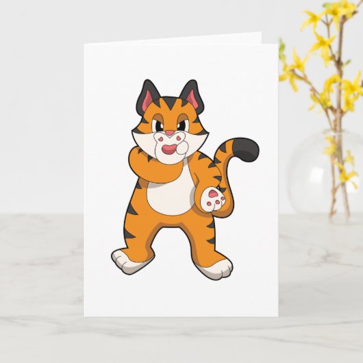 Tiger still karte (Gelbe Blume)