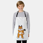 Tiger still schürze (Getragen)