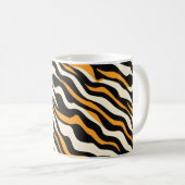 Tiger Stipes Pattern Kaffeetasse (VorderseiteRechts)
