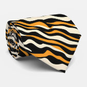 Tiger Stipes Pattern Krawatte (Gerollt)