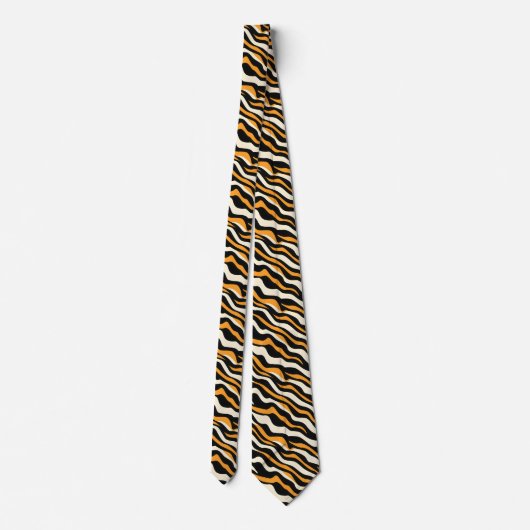 Tiger Stipes Pattern Krawatte (Rückseite)