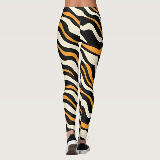 Tiger Stipes Pattern Leggings (Rückseite)