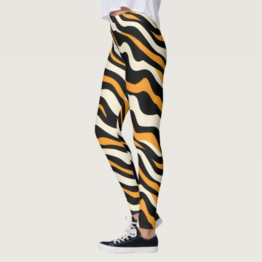 Tiger Stipes Pattern Leggings (Links)
