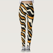 Tiger Stipes Pattern Leggings (Vorderseite)