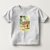 Tiger Storybook Illustriert Kleinkind T-shirt (Vorderseite)