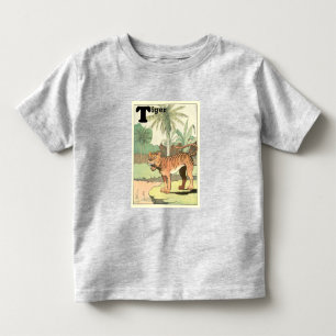 Tiger Storybook Illustriert Kleinkind T-shirt