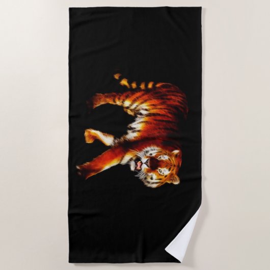 Tiger Strandtuch (Vorderseite)