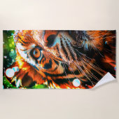 Tiger Strandtuch (Vorderseite)