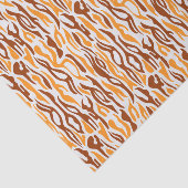 Tiger Streifen Abstraktes Muster Seidenpapier (Ausschnitt)