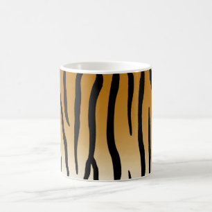 Tiger Streifen Exotic Animal Print Kaffeetasse