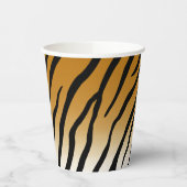 Tiger Streifen Exotic Animal Print Pappbecher (Links)