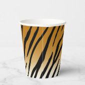 Tiger Streifen Exotic Animal Print Pappbecher (Rechts)