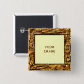 Tiger-Streifen-Fotobild-Button Button (Vorne & Hinten)