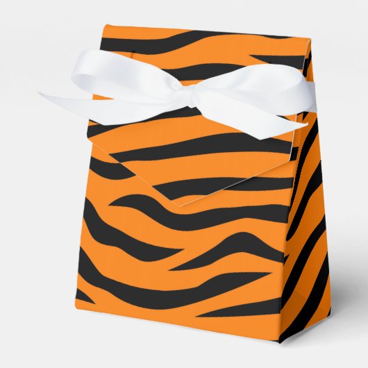 Tiger Streifen für Orange und Schwarze Tiere Geschenkschachtel (Vorderseite)