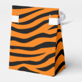 Tiger Streifen für Orange und Schwarze Tiere Geschenkschachtel (Rückseite)