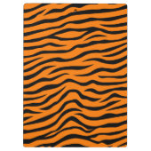 Tiger Streifen für Orange und Schwarze Tiere Klemmbrett (Rückseite)