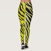 Tiger Streifen Gelb Leggings - Fettdruck (Rückseite)