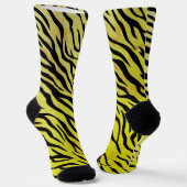 Tiger Streifen Gelbe Crews Socken - Fett Tier (Gewinkelt)