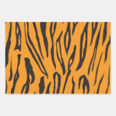 Tiger-Streifen Geschenkpapier Set (Vorderseite 3)