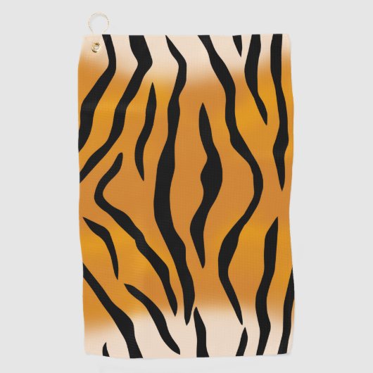 Tiger-Streifen Golfhandtuch (Vorderseite)