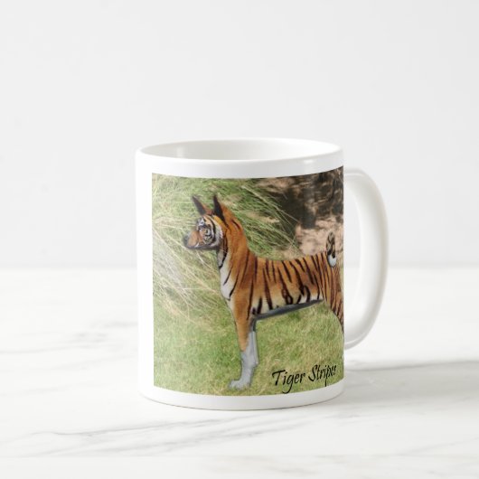 Tiger-Streifen Kaffeetasse (VorderseiteRechts)