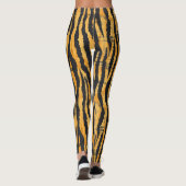 Tiger Streifen Klassisches Muster Leggings (Rückseite)