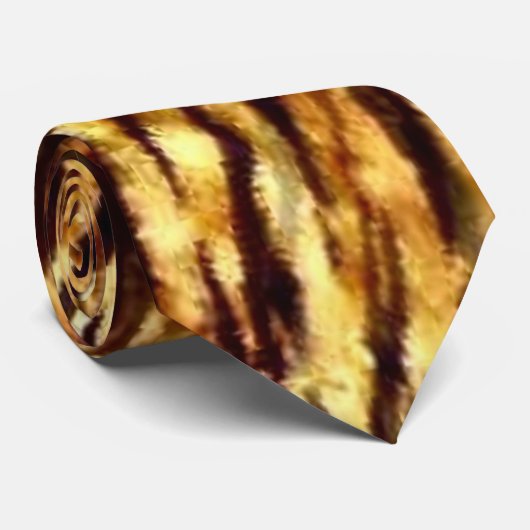 Tiger-Streifen Krawatte (Gerollt)