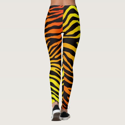 Tiger-Streifen Leggings (Rückseite)