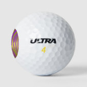 Tiger Streifen Lila Golfball (Logo)