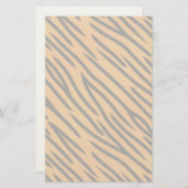 Tiger-Streifen-Muster Briefpapier (Vorne/Hinten)