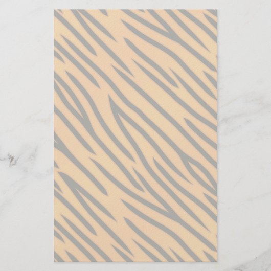Tiger-Streifen-Muster Briefpapier (Vorderseite)