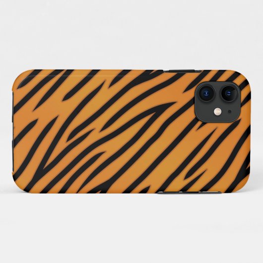 Tiger-Streifen-Muster Case-Mate iPhone Hülle (Rückseite (Horizontal))