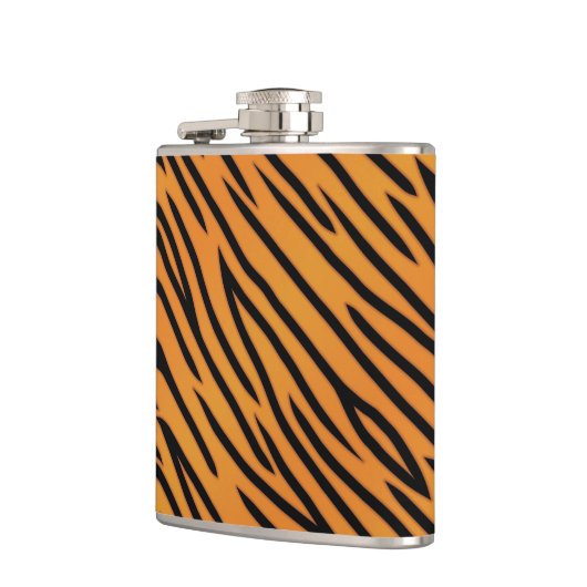 Tiger-Streifen-Muster Flachmann (Links)