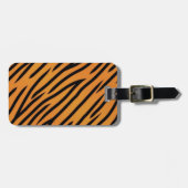 Tiger-Streifen-Muster Gepäckanhänger (Vorderseite horizontal)