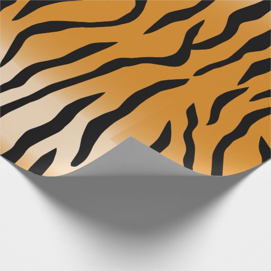 Tiger-Streifen-Muster Geschenkpapier (Ecke)