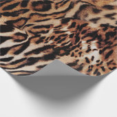 Tiger-Streifen-Muster Geschenkpapier (Ecke)