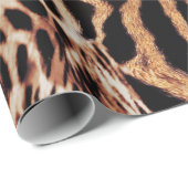 Tiger-Streifen-Muster Geschenkpapier (Rolleneckpunkt)