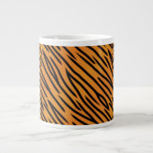 Tiger-Streifen-Muster Jumbo-Tasse (Vorderseite)