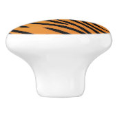 Tiger-Streifen-Muster Keramikknauf (Seitenansicht)