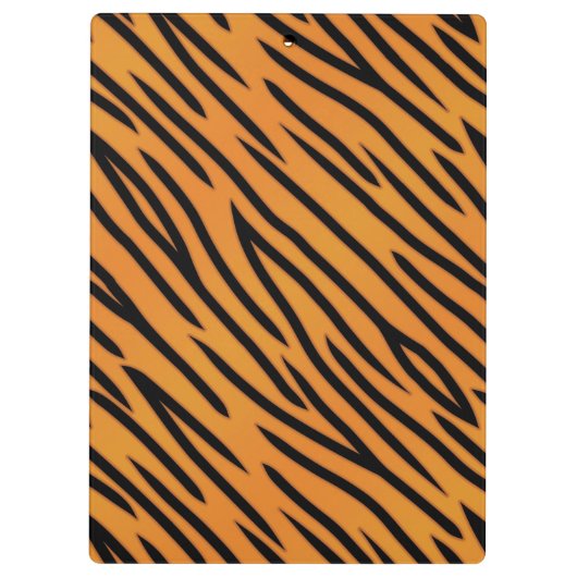 Tiger-Streifen-Muster Klemmbrett (Rückseite)