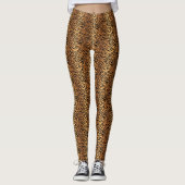 Tiger-Streifen-Muster Leggings (Vorderseite)