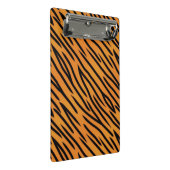 Tiger-Streifen-Muster Mini Klemmbrett (Schrägansicht)