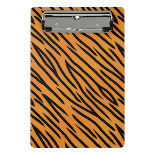 Tiger-Streifen-Muster Mini Klemmbrett (Vorderseite)