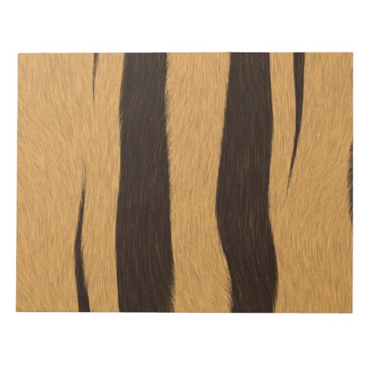 Tiger Streifen Muster. Notizblock (Vorderseite)