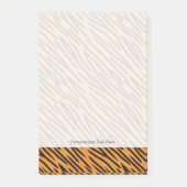 Tiger-Streifen-Muster Post-it Klebezettel (Vorderseite)