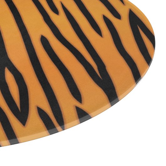 Tiger-Streifen-Muster Schneidebrett (Ecke)